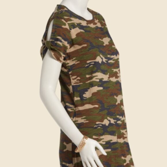 Sanctuary So Twisted T-Shirt Dress in Camouflage Print - Picture 3 of 7